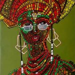 figurative painting of a woman