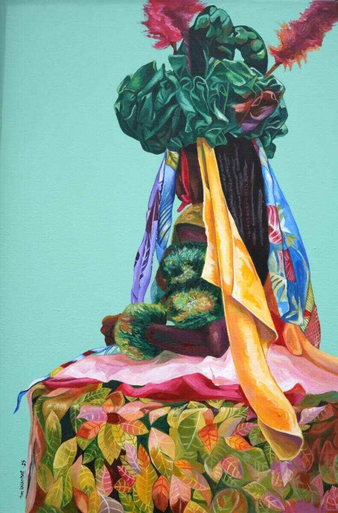 efik dancer colorful regalia